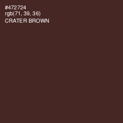 #472724 - Crater Brown Color Image